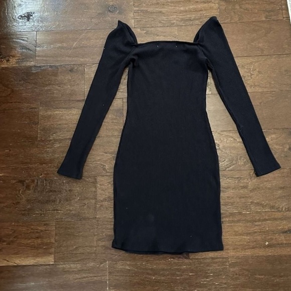 Free People Beach- black body-con dress-Size Small-EUC - Picture 3 of 6